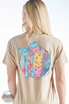 Simply Southern SS-PATCHBALL-KHAKI Patch Ball Short Sleeve T-Shirt in Khaki, model