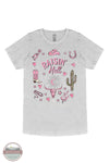 Simply Southern SS-RSN-WSHSHDW Raisin' Hell Short Sleeve T-Shirt in Light Gray, front