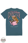 Simply Southern YTH-SS-CHAPTER-COMET One More Chapter Short Sleeve T-Shirt in Blue, rear