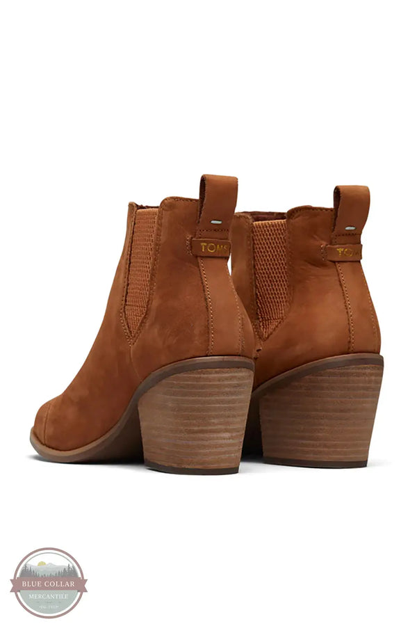 TOMS 10016830 Everly Tan Heeled Boot, rear