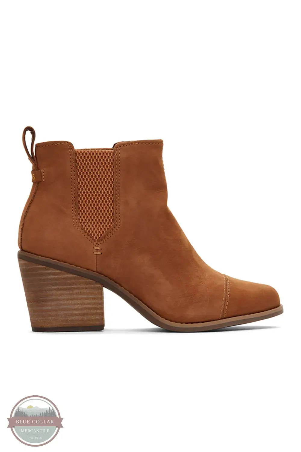 TOMS 10016830 Everly Tan Heeled Boot, side