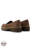 TOMS 10021357 Cara Dark Brown Leather Loafer, rear
