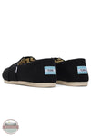 Toms Americas 10017732 Alpargata Black Heritage Canvas Espadrille, rear