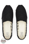 Toms Americas 10017732 Alpargata Black Heritage Canvas Espadrille, top
