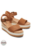 Toms Americas 10019757 Diana Tan Leather Wedge Sandal, front