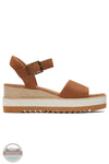 Toms Americas 10019757 Diana Tan Leather Wedge Sandal, side