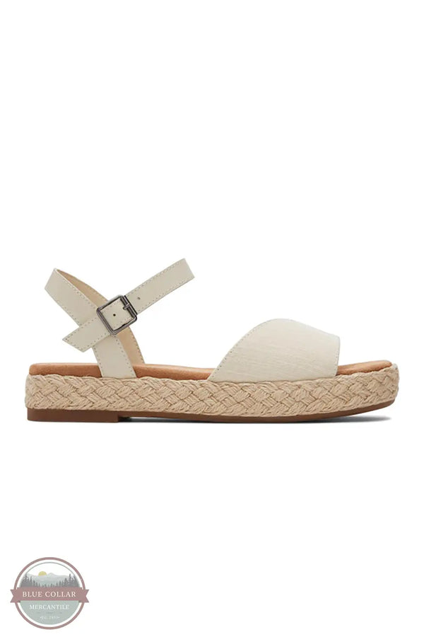 TOMS 10020768 Abby Natural Woven Sandals in Sand, side