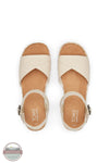 TOMS 10020768 Abby Natural Woven Sandals in Sand, top