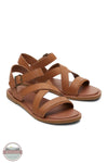TOMS 10020808 Tan Leather Sloane Sandals, pair