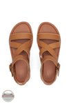 TOMS 10020808 Tan Leather Sloane Sandals, top
