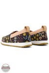 Toms Americas 10021227 Alpargata Black Wildflowers Canvas Resident Kids Sneaker, rear