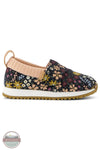 Toms Americas 10021228 Alpargata Black Wildflowers Canvas Resident Toddler Sneaker, side