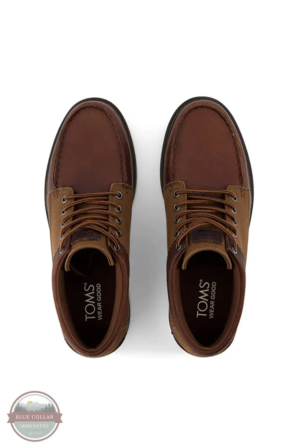Toms Americas 10021387 Trvl Lite Forrest Leather Low Profile Chukka in Brown, top