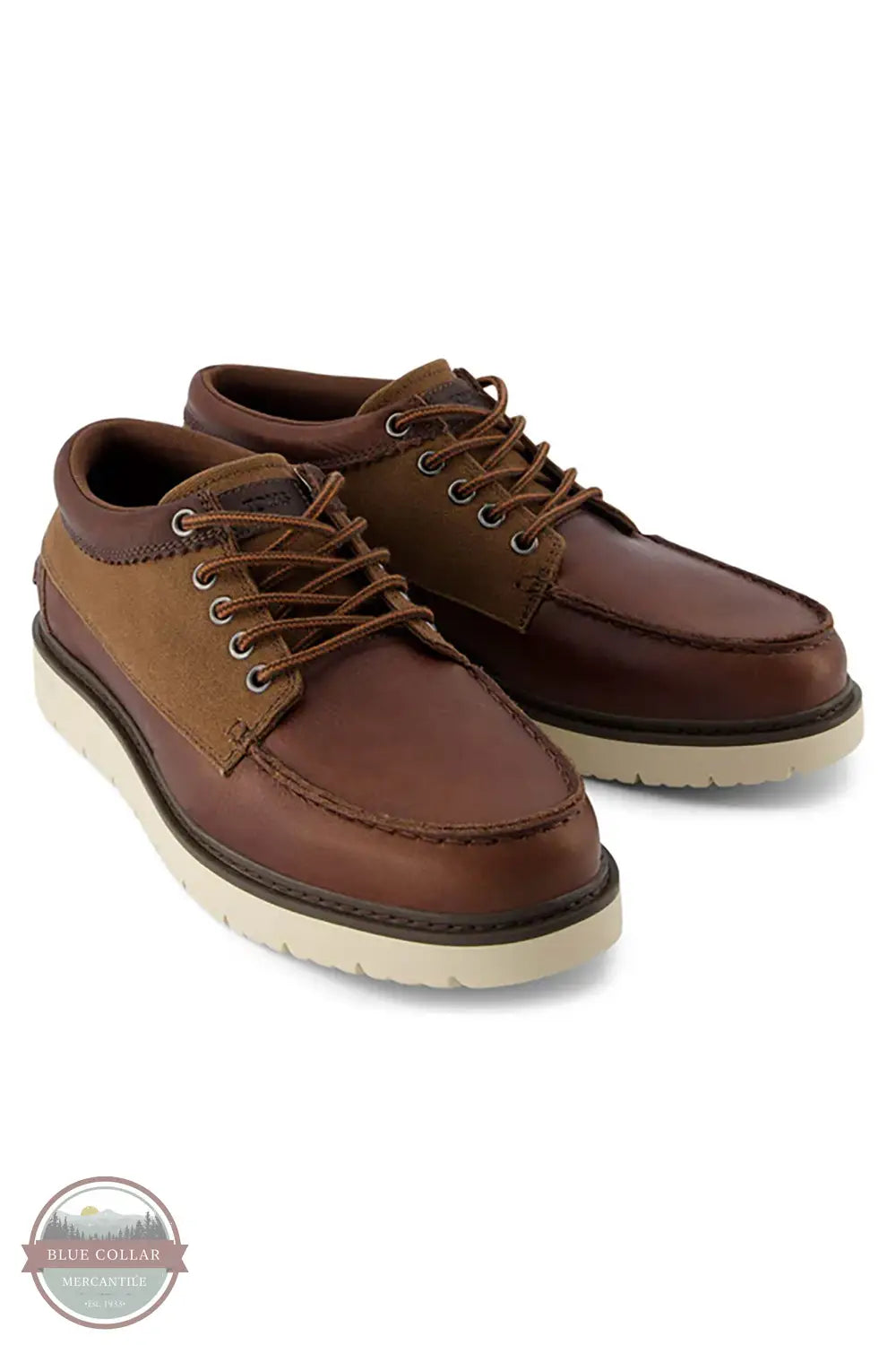 Toms Americas 10021387 Trvl Lite Forrest Leather Low Profile Chukka in Brown, front