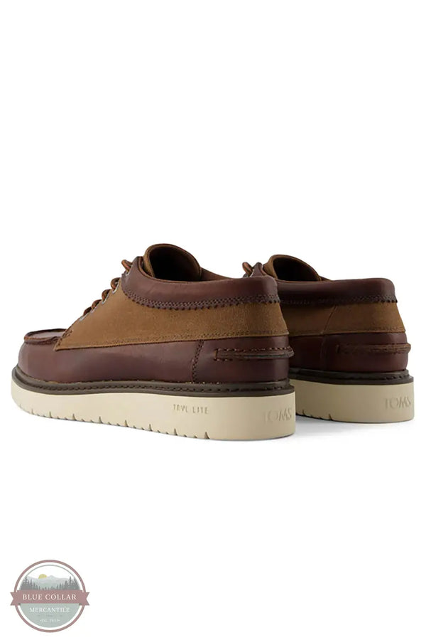 Toms Americas 10021387 Trvl Lite Forrest Leather Low Profile Chukka in Brown, rear