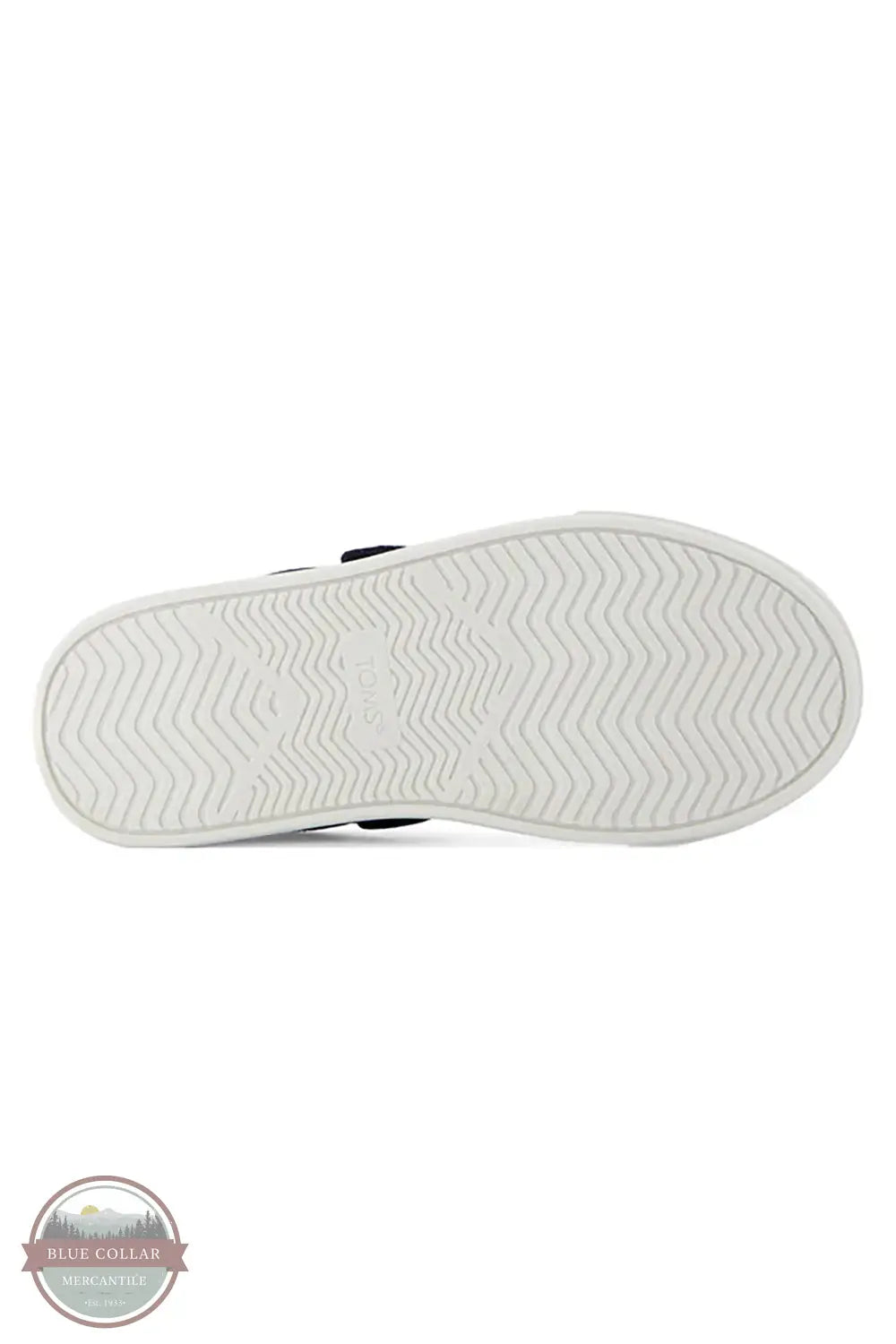 Toms Americas 10022058 Cruz Navy Blue Lace-Up Kids Sneaker, bottom