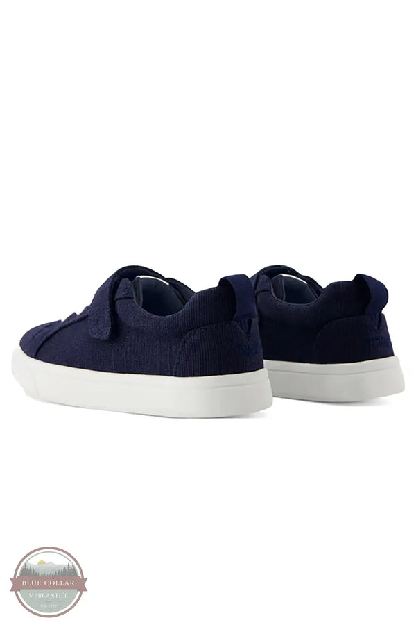 Toms Americas 10022058 Cruz Navy Blue Lace-Up Kids Sneaker, rear
