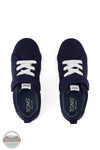 Toms Americas 10022058 Cruz Navy Blue Lace-Up Kids Sneaker, top