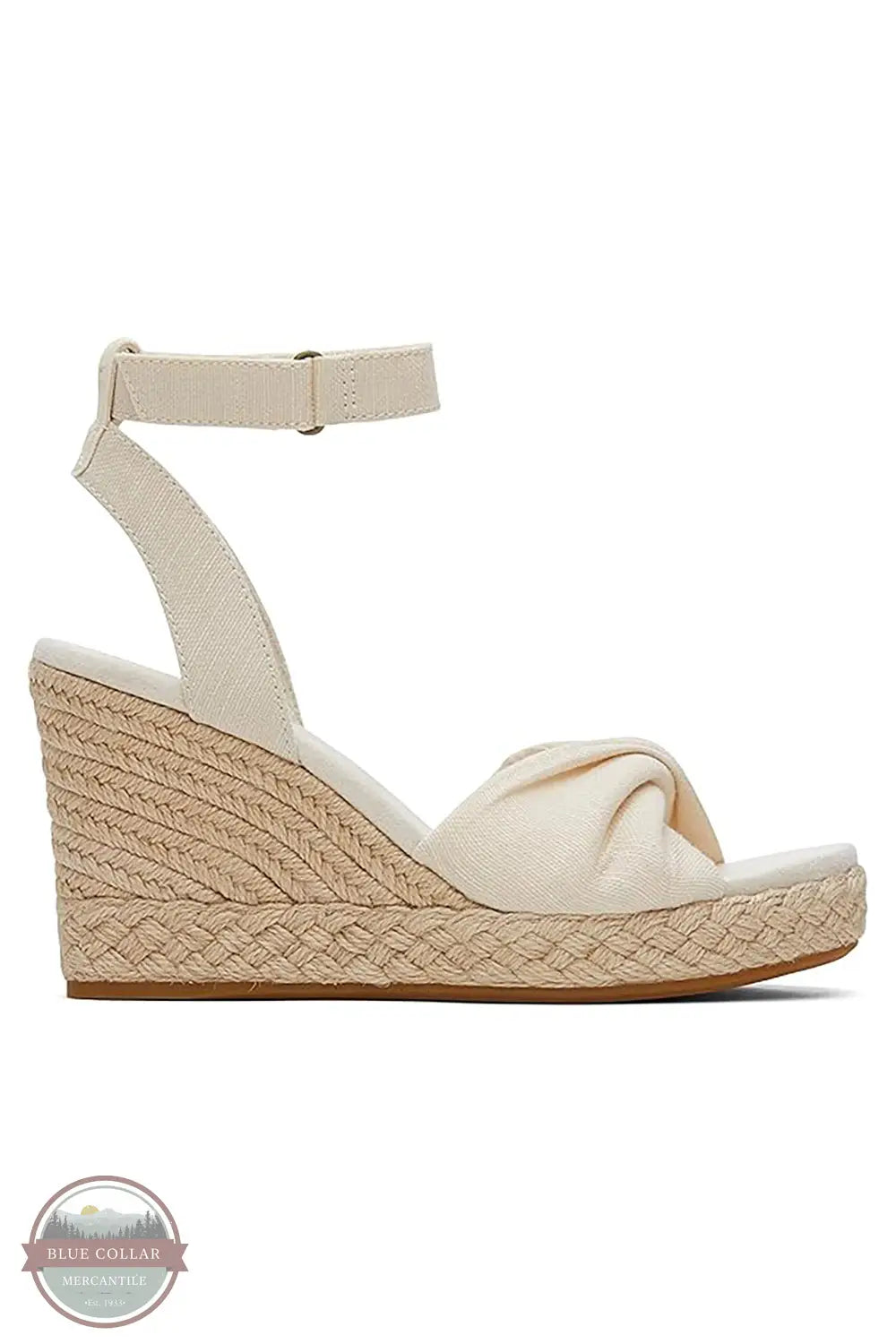 TOMS 10019730 Marisela Natural Woven Wedge Sandals in Sands, inside