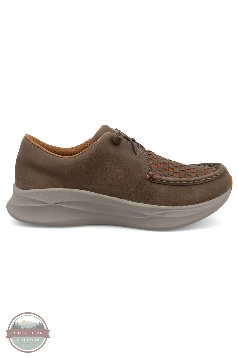 Twisted X WCAU005 Taupe & Brown Multi Checker UltraLite X Casual, outside