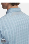 Under Armour 1369304 Drift Tide 2.0 Plaid Short Sleeve Shirt in Blue, neck zoom