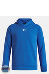 Under Armour 1379757 Rival Fleece Long Sleeve Hoodie in blue, front