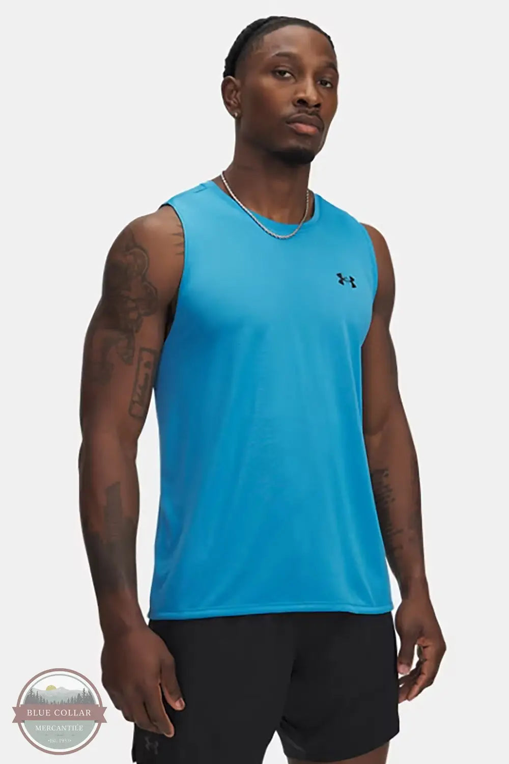 Under Armour 1382795 UA Tech Tank in Blue, front