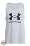 Under Armour 1382883-035 Sportstyle Logo Tank in Gray, front