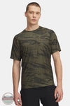 Under Armour 1382938-391 Men's UA Tech™ Freedom Camo Short Sleeve T-Shirt in green, front view