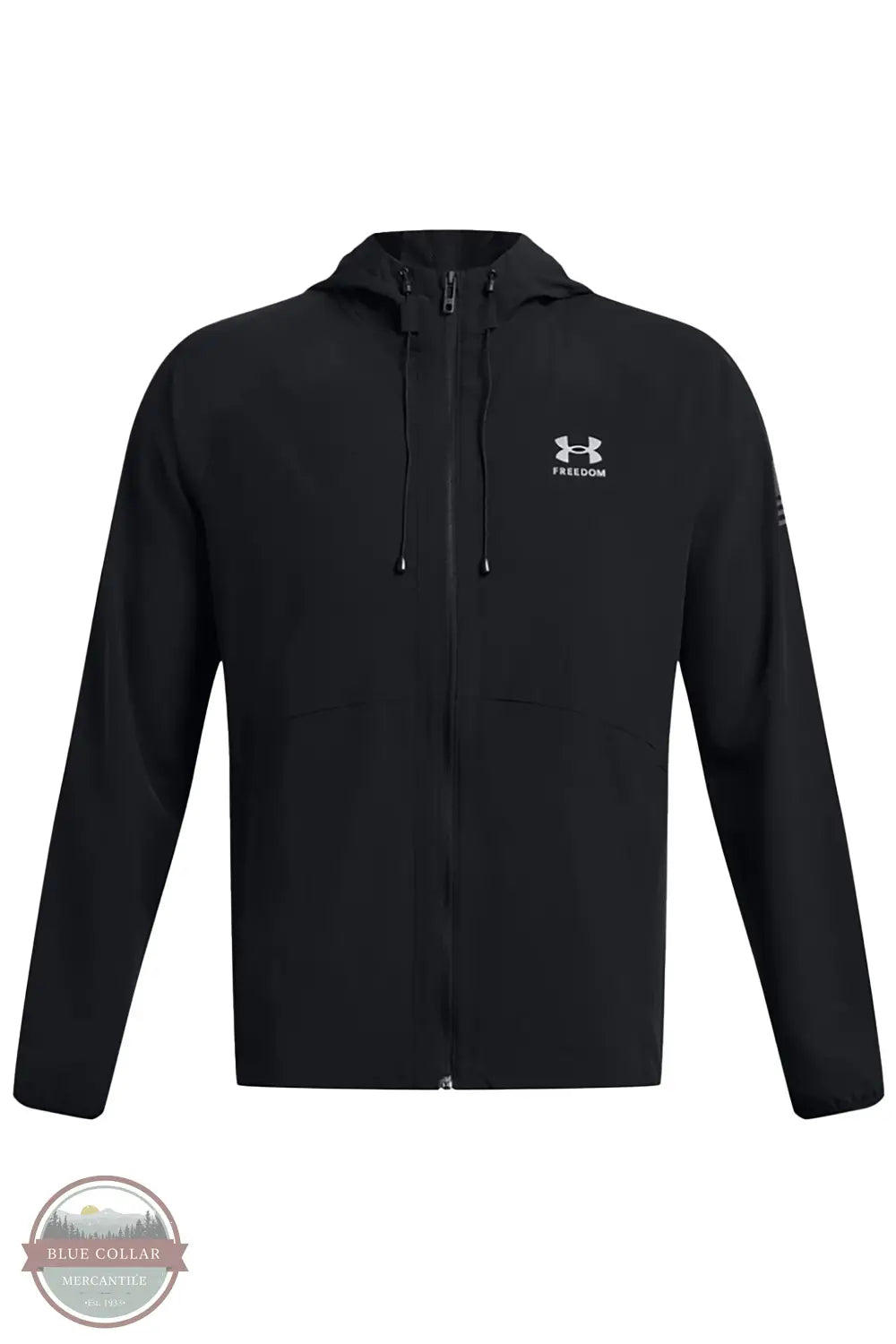 Under Armour 1382947-001 Freedom Windbreaker Jacket in Black, front