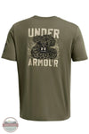 Under Armour 1382996 Freedom Mission Made Short Sleeve T-Shirt in green, rear