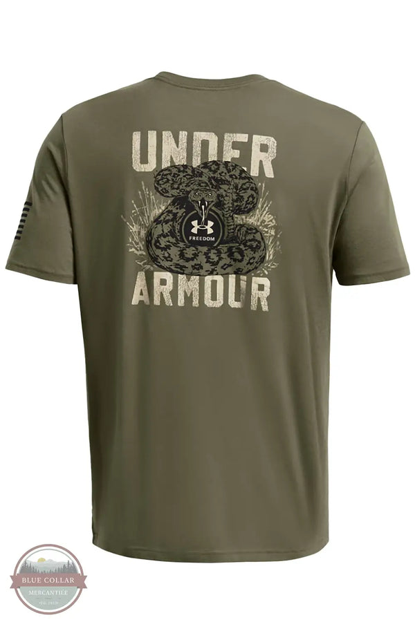 Under Armour 1382996 Freedom Mission Made Short Sleeve T-Shirt in green, rear