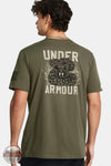 Under Armour 1382996 Freedom Mission Made Short Sleeve T-Shirt in green, rear