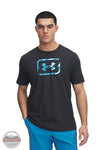 Under Armour 1383001-016 Freedom Hook Short Sleeve T-Shirt in Black, front