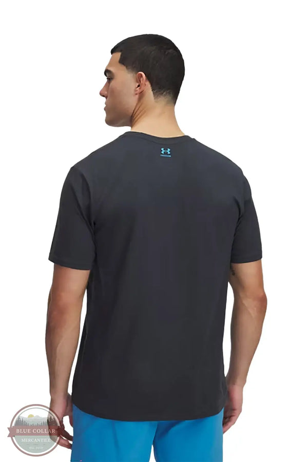 Under Armour 1383001-016 Freedom Hook Short Sleeve T-Shirt in Black, rear