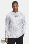 Under Armour 1383576-101 Fish Pro Chill Camo Hoody in White, front