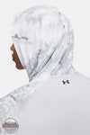Under Armour 1383576-101 Fish Pro Chill Camo Hoody in White, hood