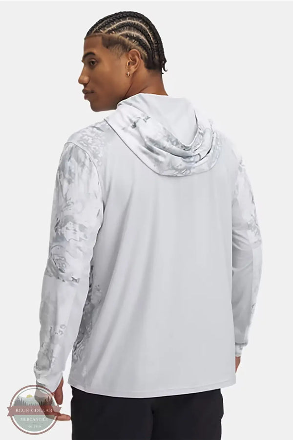 Under Armour 1383576-101 Fish Pro Chill Camo Hoody in White, rear