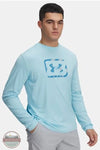 Under Armour 1383578-494 Fish Freedom Hook Long Sleeve T-Shirt in Blue, front