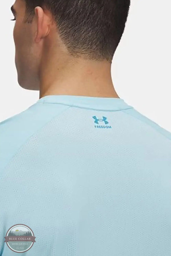 Under Armour 1383578-494 Fish Freedom Hook Long Sleeve T-Shirt in Blue, rear zoom
