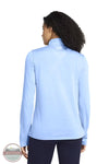 Under Armour 1384225-465 Long Sleeve UA Tech™ Twist Half Zip T-Shirt in Horizon Blue / White model back view