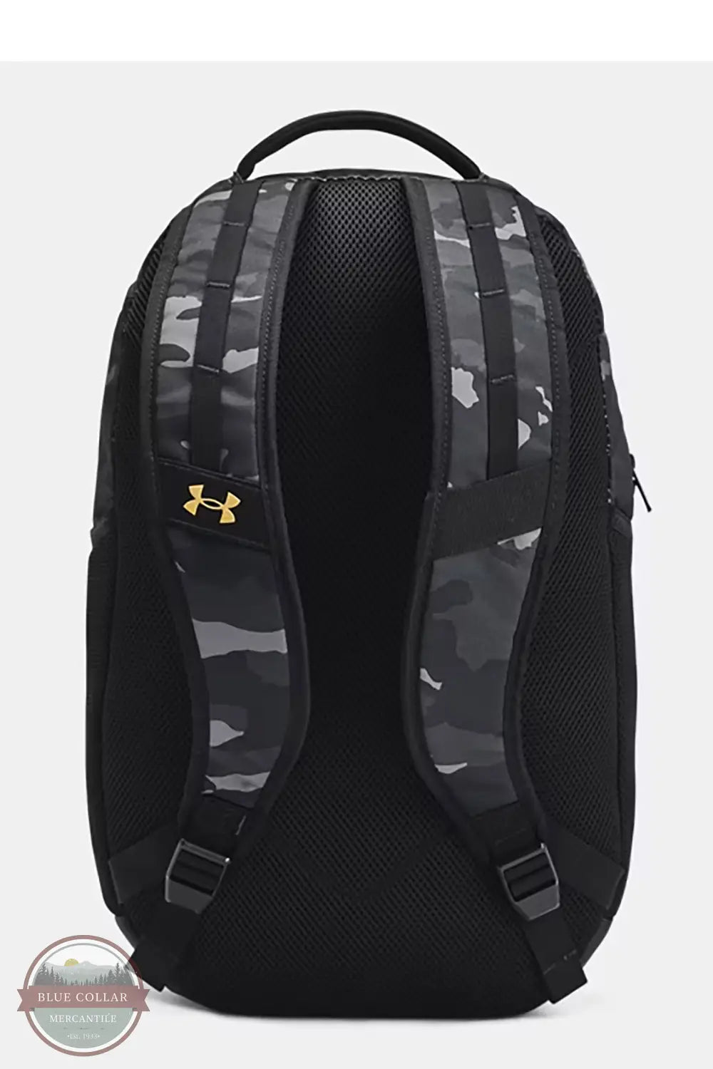 Under Armour 1384672 Hustle 6.0 Backpack in Black Camo, rear
