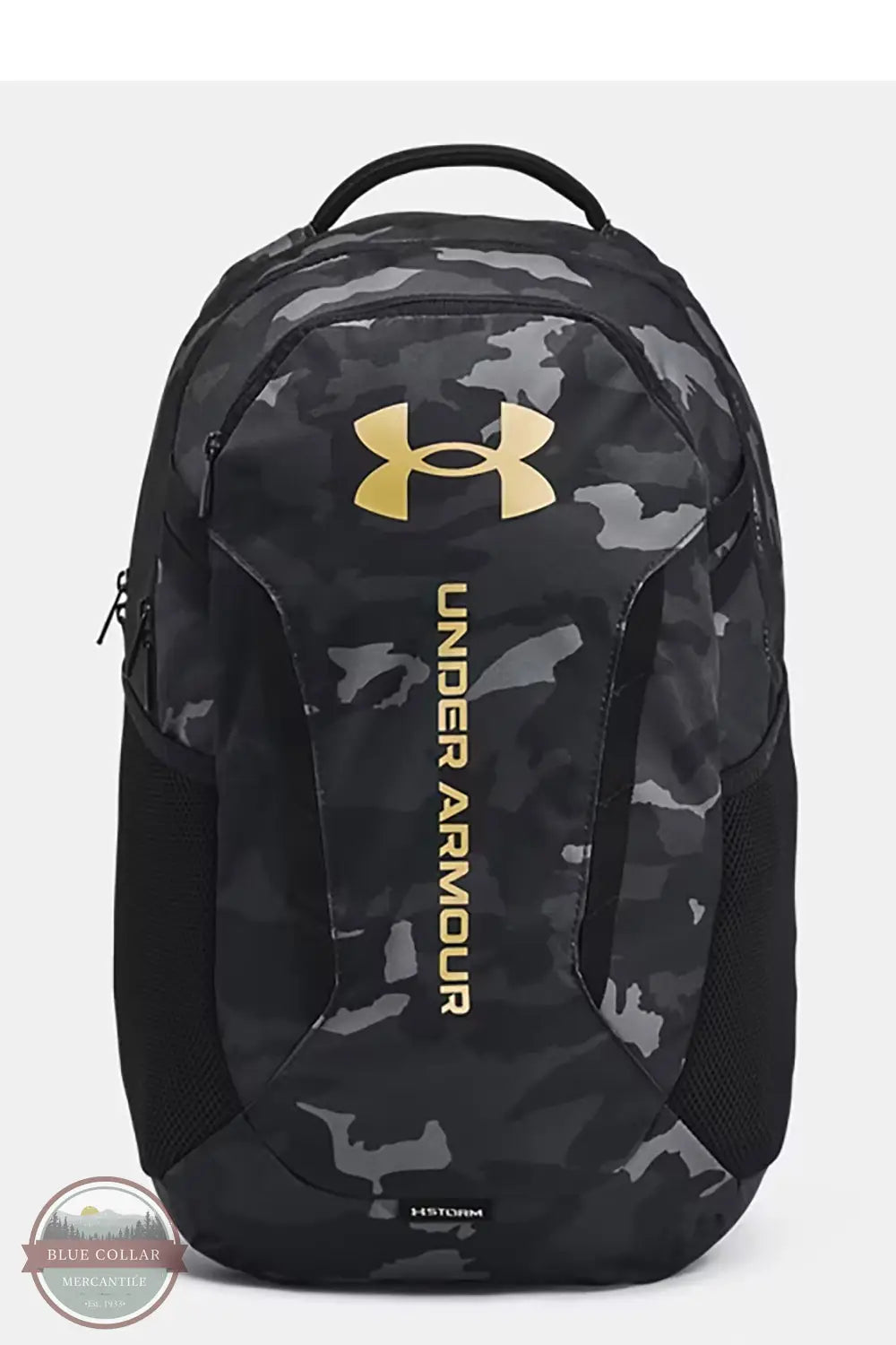 Under Armour 1384672 Hustle 6.0 Backpack in Black Camo, front