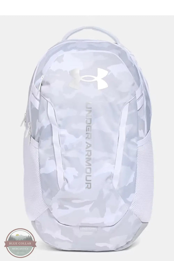 Under Armour 1384672 Hustle 6.0 Backpack in Silver Camo, front