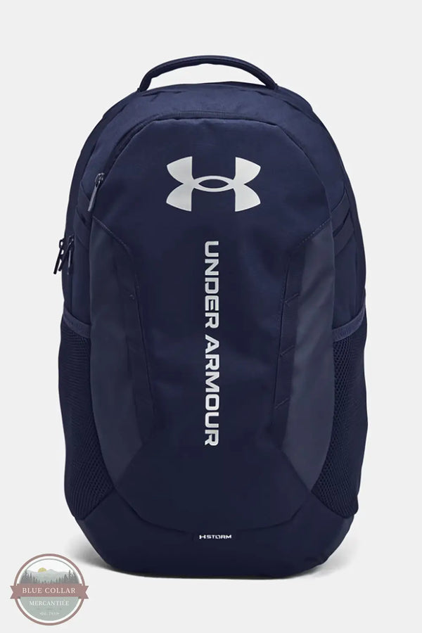 Under Armour 1384672 Hustle 6.0 Backpack in Navy, front