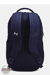 Under Armour 1384672 Hustle 6.0 Backpack in Navy w/ Red, rear