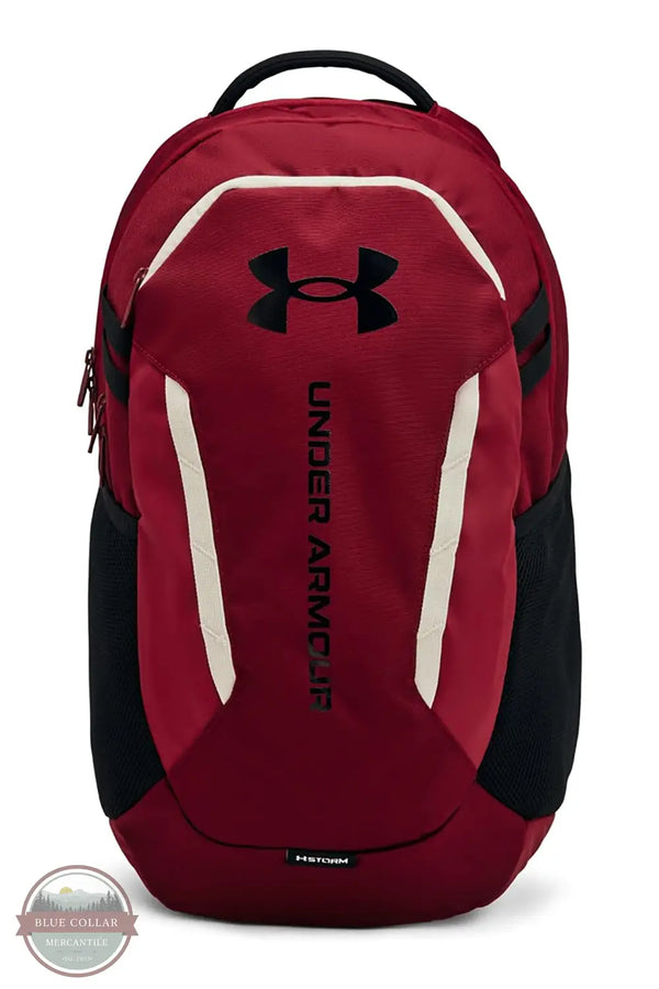 Under Armour 1384672 Hustle 6.0 Backpack in Red, front