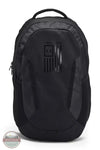 Under Armour 1387535 UA Hustle 6.0 Freedom Backpack in Black, front
