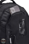 Under Armour 1387535 UA Hustle 6.0 Freedom Backpack in Black, front pocket