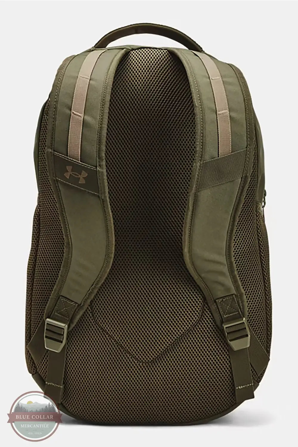 Under Armour 1387535 UA Hustle 6.0 Freedom Backpack in Green, rear